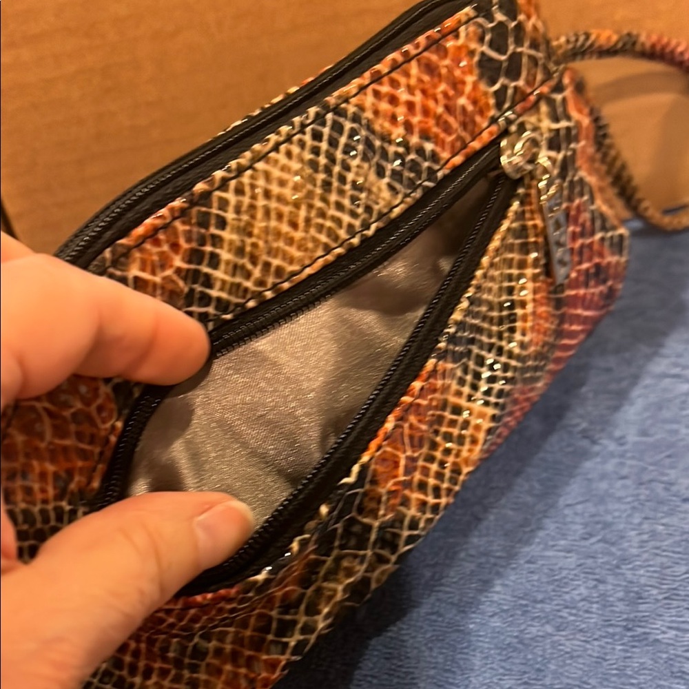 Maxx New York Stylish Snake Print Clutch - Picture 3 of 5